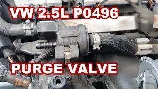 VW BEETLE 2.5L P0496 PURGE VALVE replacement Audi