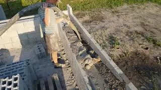 заливка полистеролбетона в блок