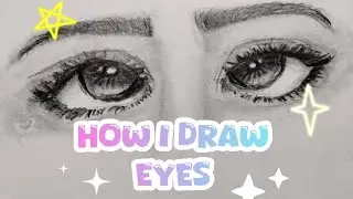 How I draw Eyes 👁️✨🌟 #drawing #eyes  #art #tutorial 