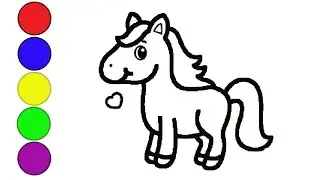 How to draw a horse / Сурет салу ат / Bolalar uchun ot chizish