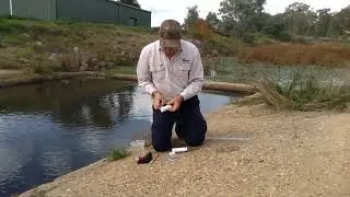 Stringybark creek sediment trap testing
