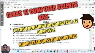 Python 083 CBSE board Revision Tour