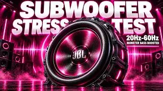 SUBWOOFER STRESS TEST: 20-60Hz Hard Bass Sound Check & Deep House Bass Test 🔊 Monster Bass Boosted