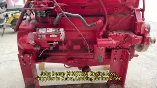 John Deere 6068TF220 Engine Assembly for Agricultural and Industrial Applications.