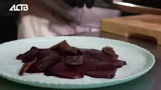 Держи краба - рецепт карпаччо из печёной свёклы с икрой сельди