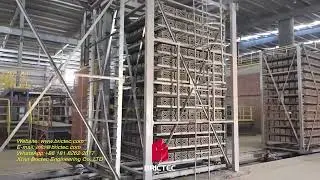 Brictec - Automatic drying process for magazine and pallets with bricks