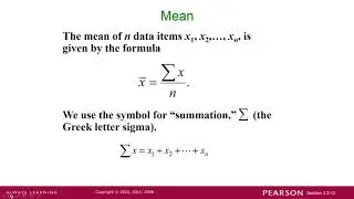 Measures of Center 1: Review of Mean and Weighted Mean