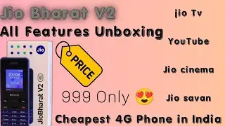 Jio Bharat V2 | world's Cheapest 4G Phone Under 999  😍 | Best Smartphone of 2023 | Sparkle Tech Roy
