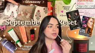 SEPTEMBER RESET 🔁💛 Planner setup, grooming, goal setting, cleaning 🫧 Giveaway & monthly favourites 🎀