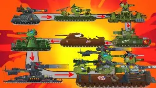 KING of tanks from 10 mega tanks - Cartoons about tanks