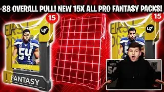88 OVERALL PULL! NEW 15X ALL PRO FANTASY PACK BUNDLE OPENING! | MADDEN 21 ULTIMATE TEAM
