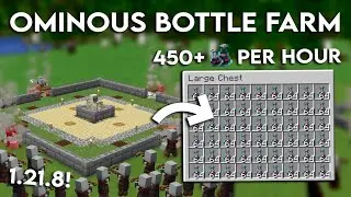 NEW MINECRAFT EASY OMINOUS BOTTLE FARM 1.21.10 TUTORIAL - 450+ Ominous Bottle Per Hour!