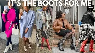 WESTERN BOOT COLLECTION 2024 + Fall Outfit Ideas Styling Western Boots, Fall 2024 Shoe Trends