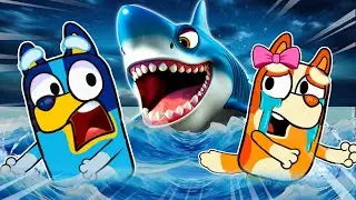 Bluey’s Close Call with a Shark: A Family’s Heroic Rescue at Sea! 🦈🌊 | Bluey Paper Times