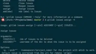 gitlab-cli demo