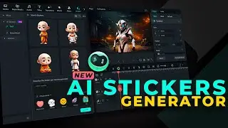 Create AI Stickers with the prompt in Filmora Tutorial #filmora