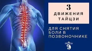 3 движения Тайцзи (тай чи) и Цигун для снятия боли в позвоночнике