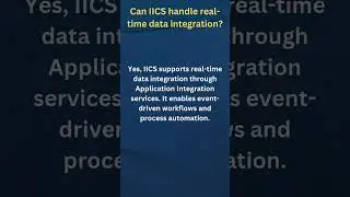 Can IICS handle real time data integreation? 