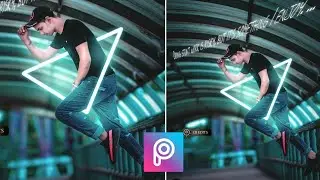 Neon glowing light effect in picsart | how to edit like gopal pathak neon light photo