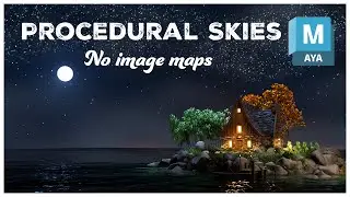 Create Procedural skies in Maya