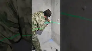 Подготовка к установке кафеля со второго ряда 👌