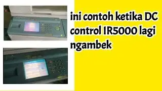 DC Control Unit Error Examples for IR5000 Copier
