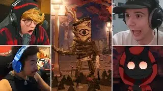 ALL YOUTUBERS REACTION TO DOORS OUTDOORS CHASE SCENE!