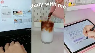 study with me 📚 | real time 40 minutes session, no breaks, calm piano bgm