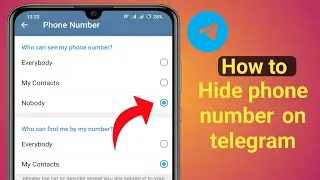 New Update | How to Hide phone number on telegram,Who can see my phone number.