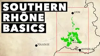 Wine 101 - SOUTHERN RHÔNE BASICS in 4 Minutes: History, Grapes, & Maps!