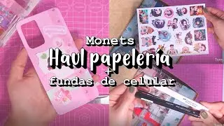 HAUL DE PAPELERÍA BONITA | Monets ♥ + Haz tus propias FUNDAS de CELULAR