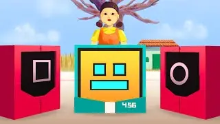 Geometry Dash Cube vs Squid Game