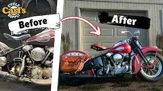 Flight Red 1942 Harley Davidson FL Before and After Restoration Review 🔥
