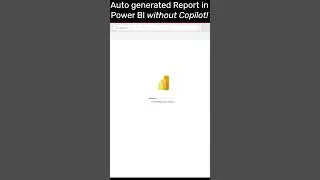 Auto generated Report in 