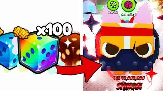 I Opened 100+ 10,000,000% Lucky Dice & Got LUCKY..🍀(Pet Simulator 99 RNG Part 2)