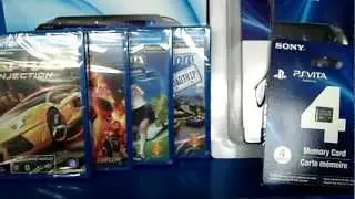 PS VITA WIFI UNBOXING !!! Games and Accessories Review!!