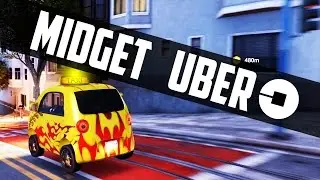 WATCH DOGS 2: HOW TO DRIVE AN UBER (SMALLEST CAR - MIDGET TAXI JOB)