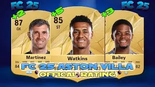FC 25 Aston Villa Players Official Ratings