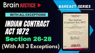 Section 26-28 of the Contract Act 1872 | with All Exceptions and Examples Explained