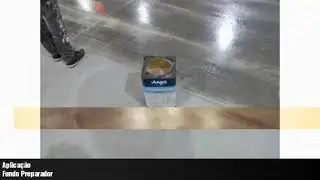 Aplicação de Fundo Preparador em quadra poliesportiva