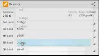Calculate resistance of resistor using Android phone