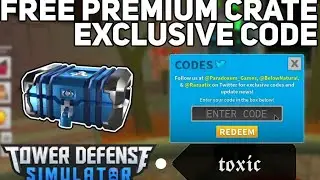 In game code for premium crate in tower of defense (Halloween update)