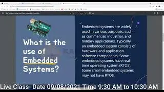 [PART 1]  Embedded systems introduction Free Online Training Live Zoom Classes 2021 in hindi