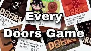 I Played EVERY Doors Game On Roblox