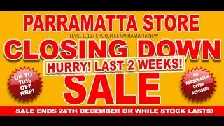 Allans Billy Hyde Parramatta Closing Down Sale! Last 2 Weeks!
