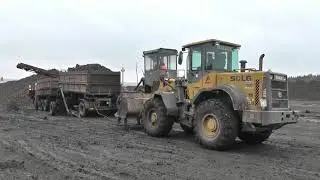 ТРАКТОР ТАЩИТ КАМАЗ Застрял.ТЕХНИКА В РАБОТЕ.СБОР СВЕКЛЫ НА ПОЛЕ