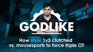 How shox 1v3 clutched vs. mousesports to force triple OT