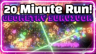 How to complete a full 20 Minutes in Geometry survivor game!