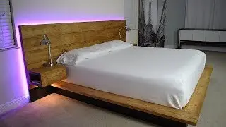 Cama De Plataforma Con Mesita De Noche Flotante - Hazlo Tu Mismo!