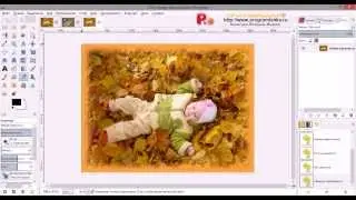 Создание рамки для фотографии в GIMP